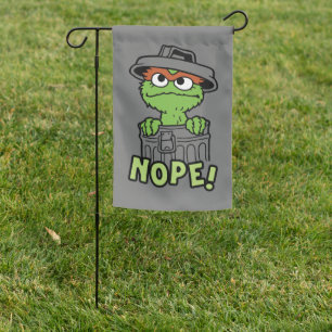 Sesame Street   Oscar the Grouch Nope! Garden Flag