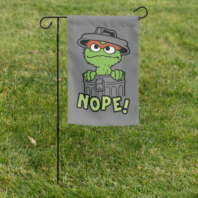 Sesame Street | Oscar the Grouch Nope! Garden Flag (In SItu)