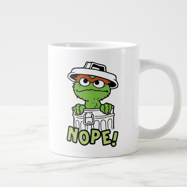Sesame Street | Oscar the Grouch Nope! Giant Coffee Mug (Right)