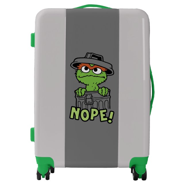 Sesame Street | Oscar the Grouch Nope! Luggage (Front)