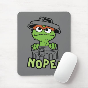 Sesame Street   Oscar the Grouch Nope! Mouse Pad