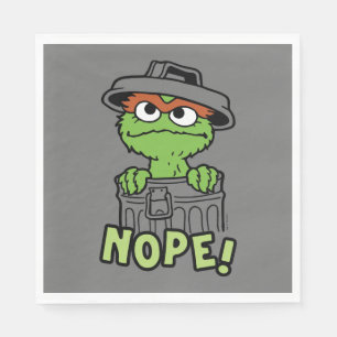 Sesame Street Oscar the Grouch Nope! Napkins
