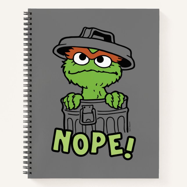 Sesame Street | Oscar the Grouch Nope! Notebook (Front)