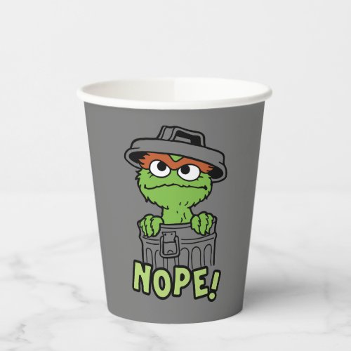 Sesame Street  Oscar the Grouch Nope Paper Cups