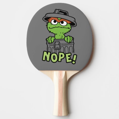 Sesame Street  Oscar the Grouch Nope Ping Pong Paddle