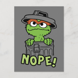 Sesame Street   Oscar the Grouch Nope! Postcard