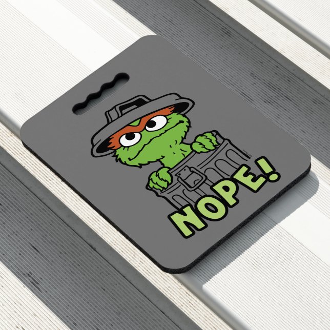Sesame Street | Oscar the Grouch Nope! Seat Cushion (In Situ)