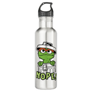 Sesame Street Oscar the Grouch Nope! Stainless Steel Water Bottle