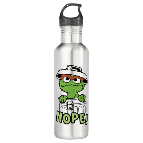 Sesame Street  Oscar the Grouch Nope Stainless Steel Water Bottle