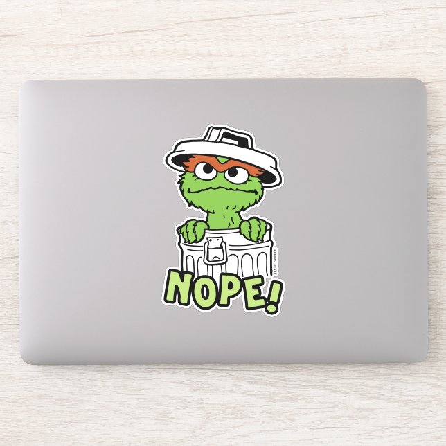 Sesame Street | Oscar the Grouch Nope! Sticker (Computer)