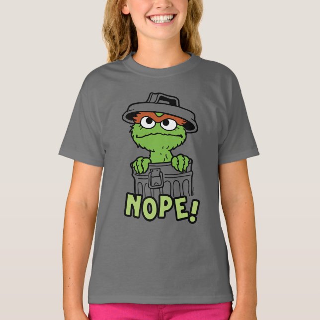 Sesame Street | Oscar the Grouch Nope! T-Shirt (Front)
