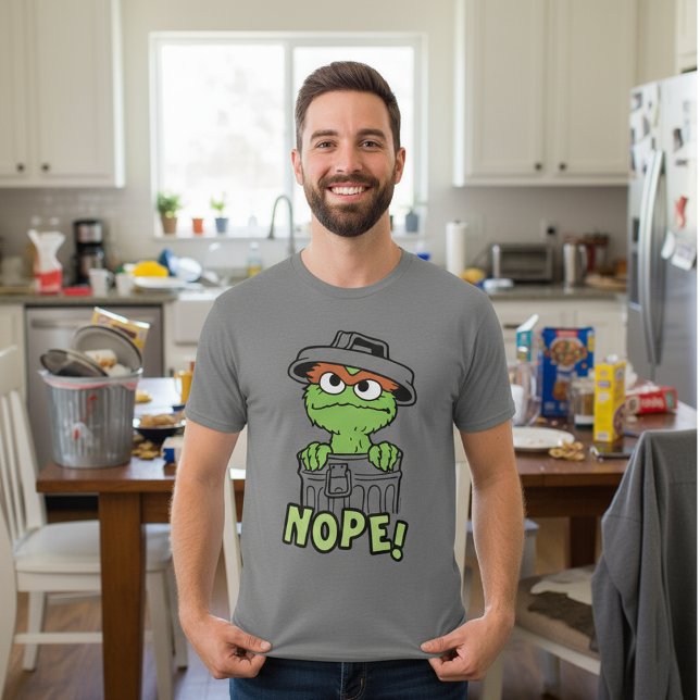 Sesame Street | Oscar the Grouch Nope! T-Shirt (Creator Uploaded)