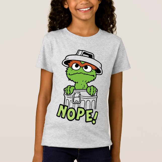 Sesame Street | Oscar the Grouch Nope! T-Shirt (Front)