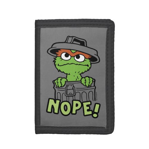 Sesame Street  Oscar the Grouch Nope Trifold Wallet