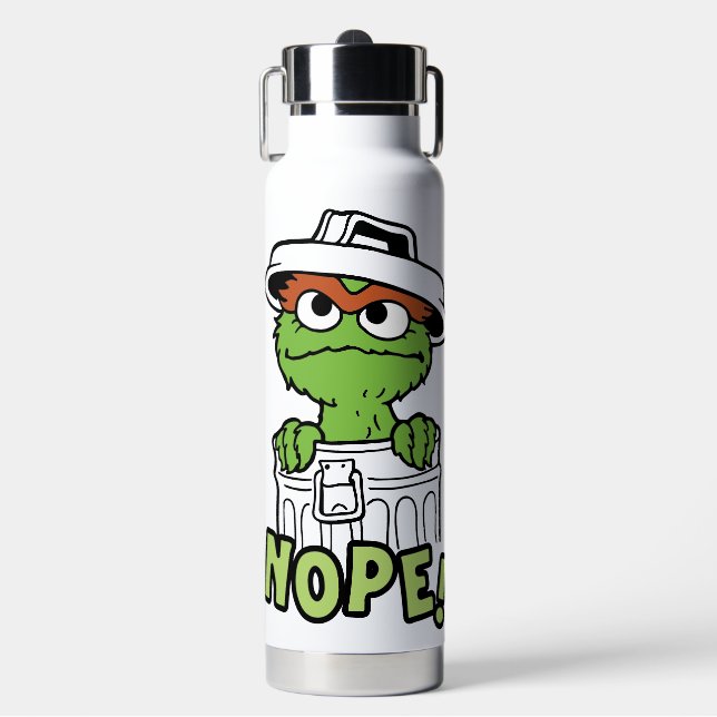 Sesame Street | Oscar the Grouch Nope! Water Bottle (Front)