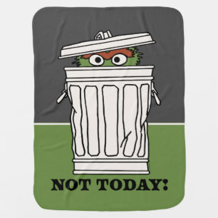 Sesame Street Oscar the Grouch Not Today! Baby Blanket