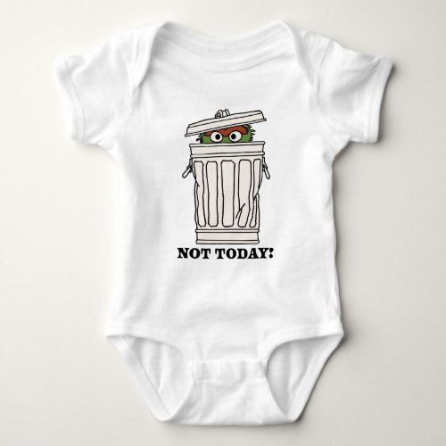 Sesame Street  Oscar the Grouch Not Today Baby Bodysuit