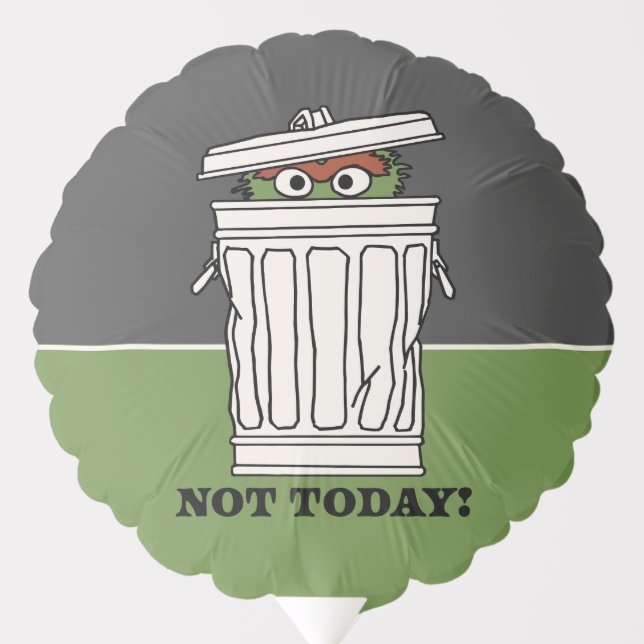Sesame Street | Oscar the Grouch Not Today! Balloon (Front)