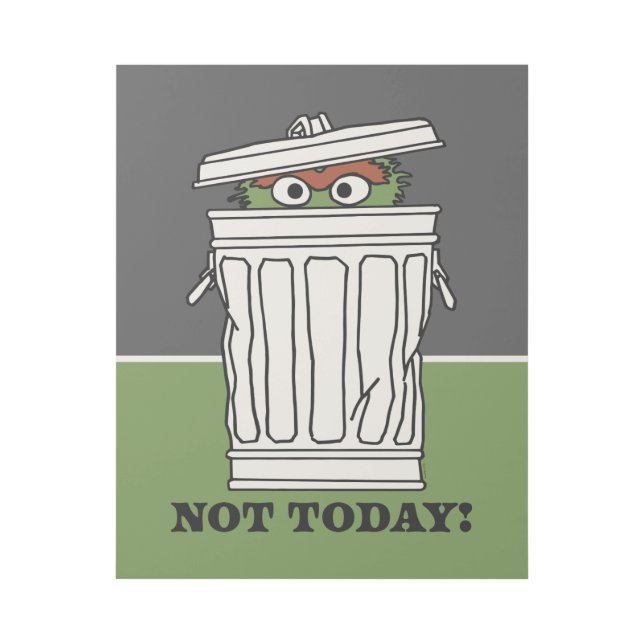 Sesame Street | Oscar the Grouch Not Today! Gallery Wrap (Front)
