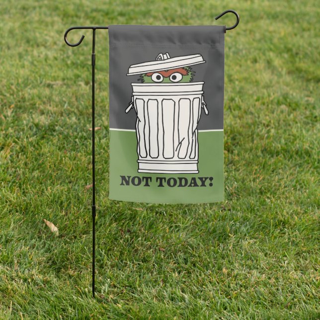Sesame Street | Oscar the Grouch Not Today! Garden Flag (In SItu)