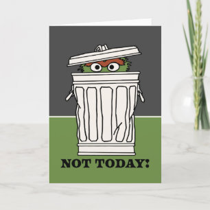 Sesame Street Oscar the Grouch Not Today! Holiday Card