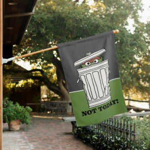 Sesame Street   Oscar the Grouch Not Today! House Flag