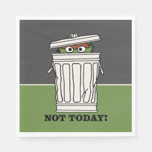 Sesame Street   Oscar the Grouch Not Today! Napkins