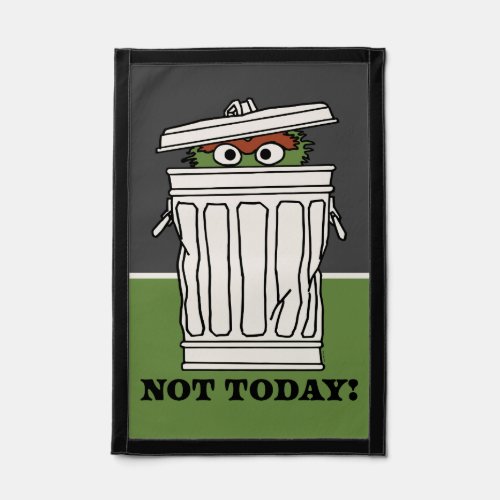 Sesame Street  Oscar the Grouch Not Today Pennant