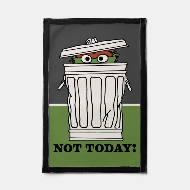 Sesame Street | Oscar the Grouch Not Today! Pennant (Front)