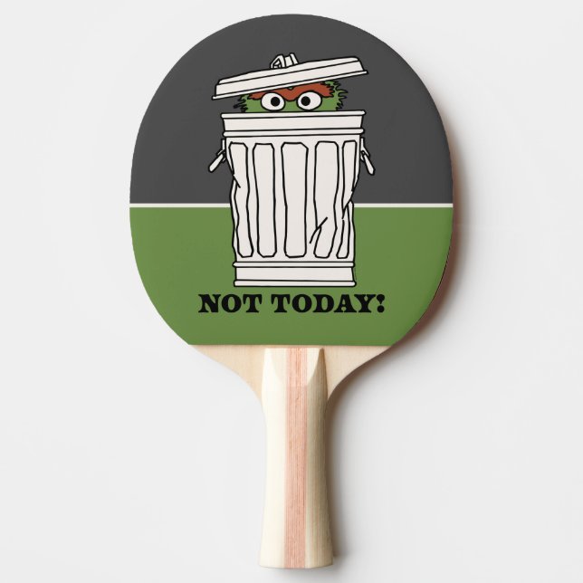 Sesame Street | Oscar the Grouch Not Today! Ping Pong Paddle (Front)