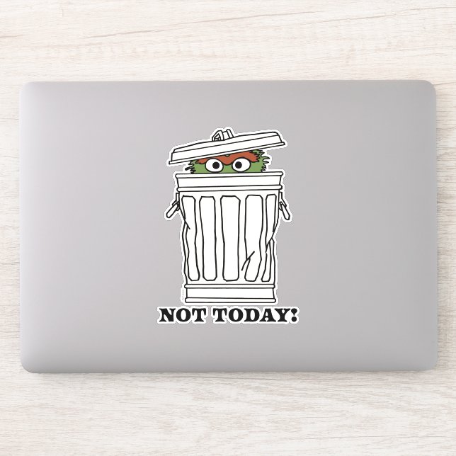 Sesame Street | Oscar the Grouch Not Today! Sticker (Computer)