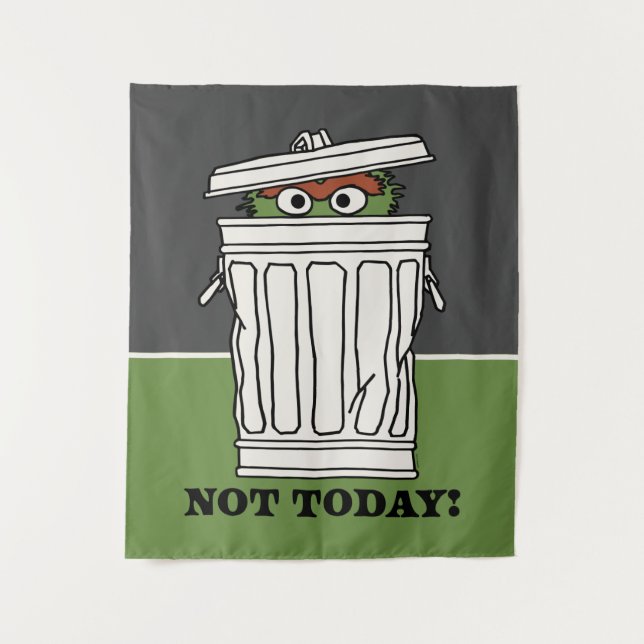 Sesame Street | Oscar the Grouch Not Today! Tapestry (Front)
