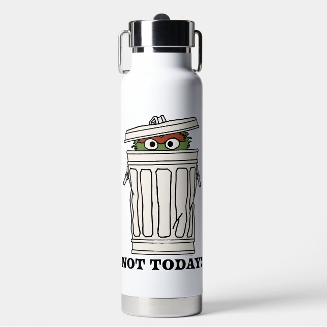 Sesame Street | Oscar the Grouch Not Today! Water Bottle (Front)