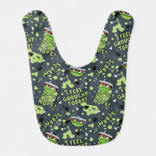 Sesame Street  Oscar the Grouch Phrase Pattern Baby Bib