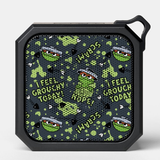 Sesame Street | Oscar the Grouch Phrase Pattern Bluetooth Speaker (Front)