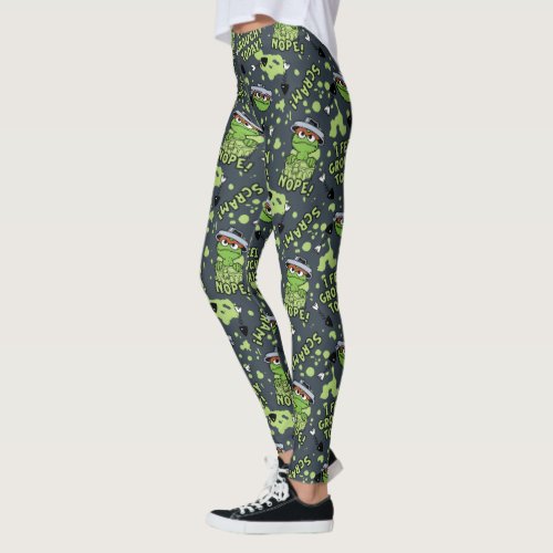 Sesame Street  Oscar the Grouch Phrase Pattern Leggings