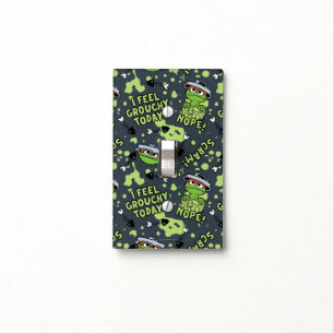 Sesame Street   Oscar the Grouch Phrase Pattern Light Switch Cover