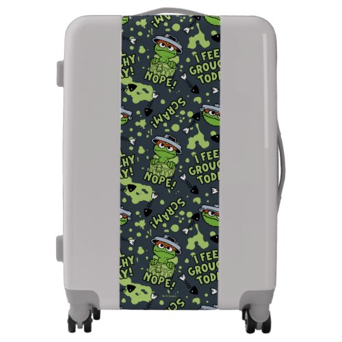 Sesame Street  Oscar the Grouch Phrase Pattern Luggage