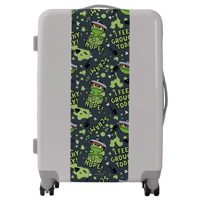 Sesame Street | Oscar the Grouch Phrase Pattern Luggage (Front)