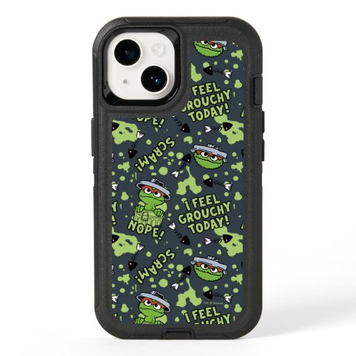 Sesame Street | Oscar the Grouch Phrase Pattern OtterBox iPhone 14 Case