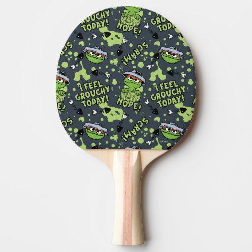 Sesame Street  Oscar the Grouch Phrase Pattern Ping Pong Paddle