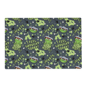 Sesame Street   Oscar the Grouch Phrase Pattern Placemat