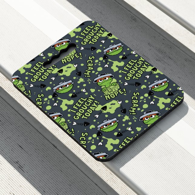 Sesame Street | Oscar the Grouch Phrase Pattern Seat Cushion (In Situ)