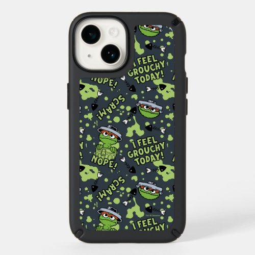 Sesame Street  Oscar the Grouch Phrase Pattern Speck iPhone 14 Case