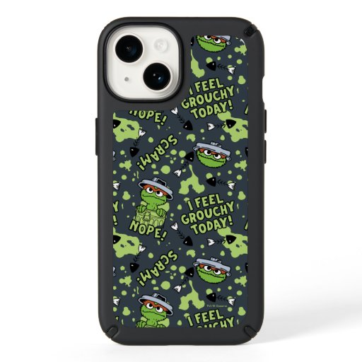 Sesame Street | Oscar the Grouch Phrase Pattern Speck iPhone 14 Case