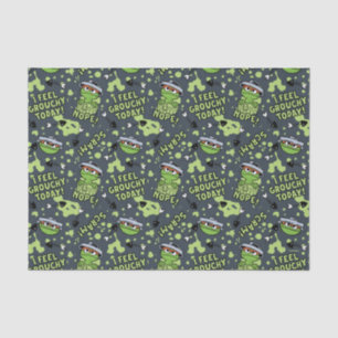 Sesame Street Oscar the Grouch Phrase Pattern Tissue Paper