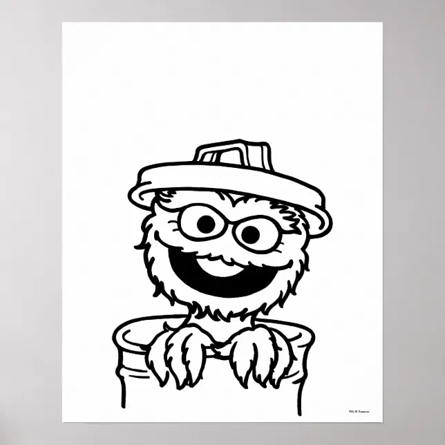 Sesame Street | Oscar the Grouch Poster | Zazzle