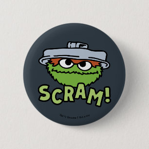 Sesame Street   Oscar the Grouch Scram! Button