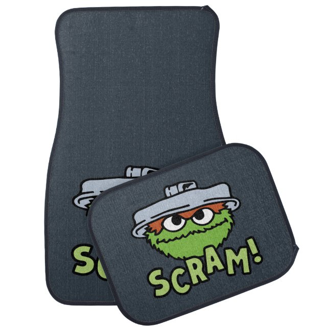Sesame Street | Oscar the Grouch Scram! Car Floor Mat (Set)