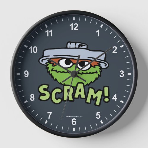 Sesame Street  Oscar the Grouch Scram Clock